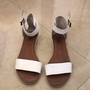 Mossimo White Flat Sandals